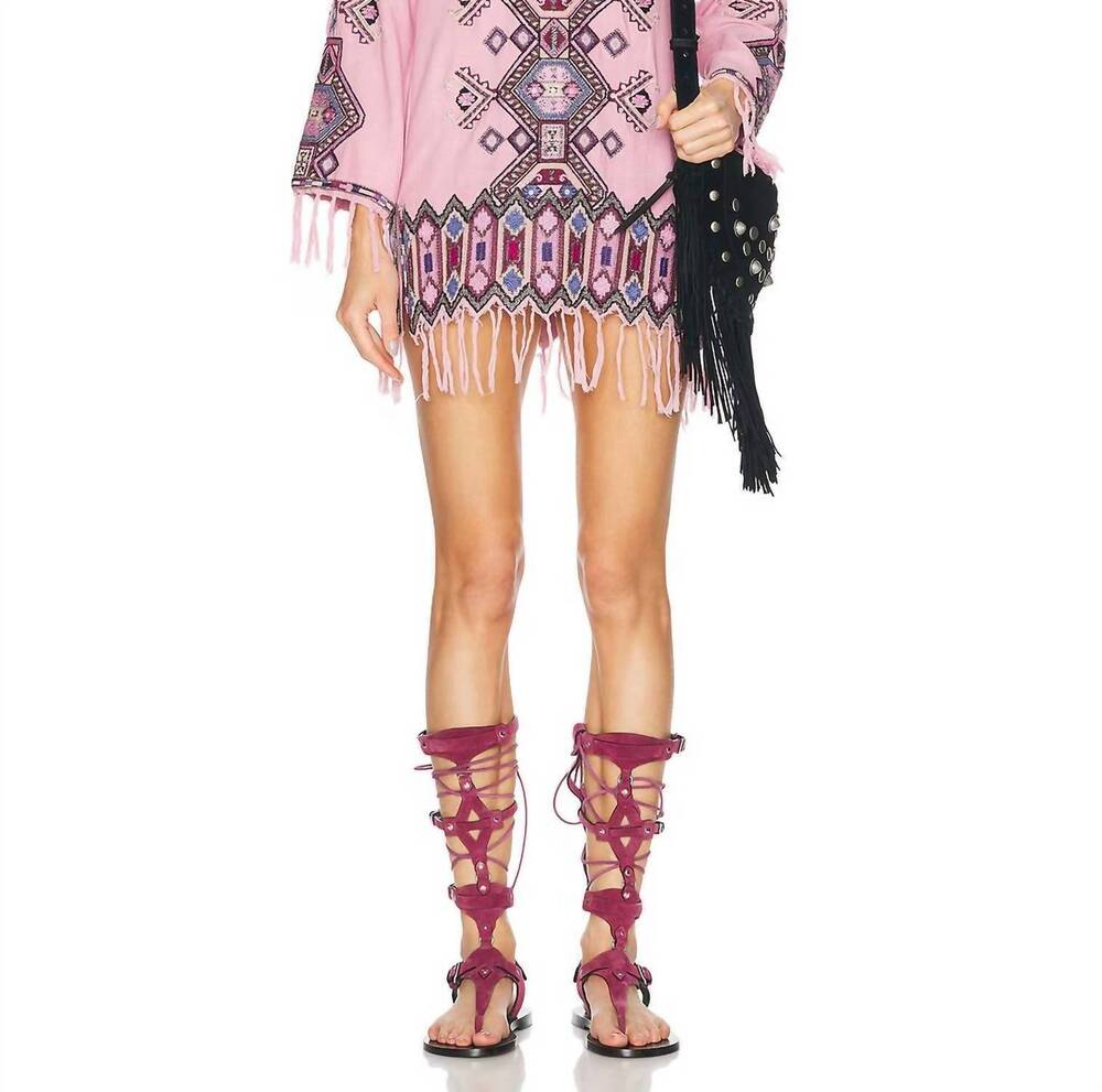 NEW ISABEL MARANT zayana dress in antik pink